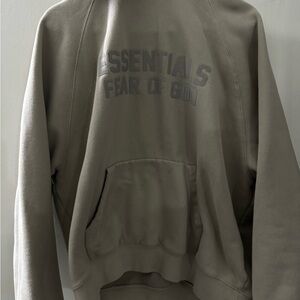 Fear of God: Essentials hoodie smoke